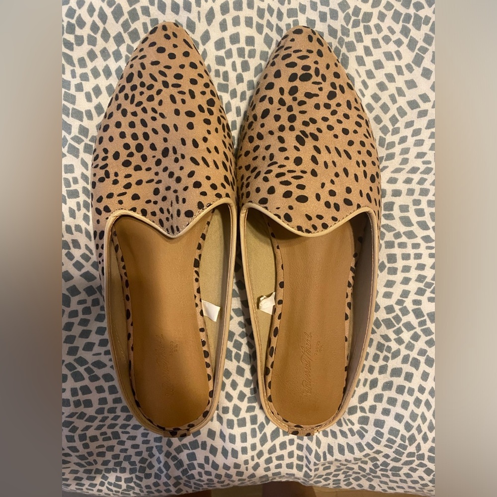 Animal print mules